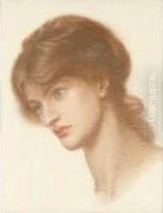 Study Of Marie Spartali For by Dante Gabriel Rossetti