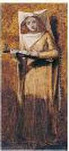Girl Singing To A Lute by Dante Gabriel Rossetti