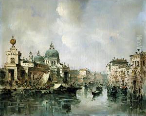 Canal Grande, Veduta Della Dogana E Della Chiesa Della Salute - view 1