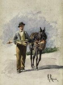 Montanaro Col Suo Mulo