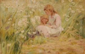 Girlsin A Meadow by Alexander M. Rossi