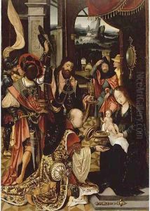 The Adoration of the Magi 2 by Jan van Dornicke