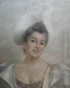 Elegante En Buste
Pastel, Signe A Droite Au Milieu. by Lucius Rossi