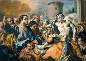 The Raising Of Lazarus by Nicola Maria Rossi