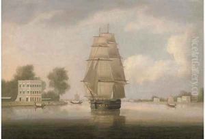 An East Indiaman on the Hooghly River in-bound for Calcutta