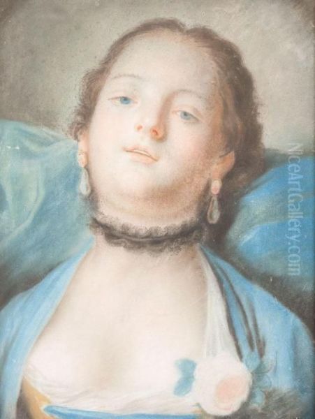Portrait Einer Jungen Dame Mit Schwarzem Spitzenhalsband - view 1