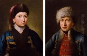 Ritratto Di Donna Cosacca by Pietro Antonio Rotari