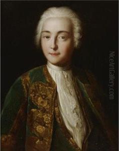 Portrait Of A Young Man In A Powdered Wig by Pietro Antonio Rotari