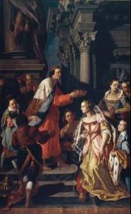 Incoronazione Di Ester by Pietro Antonio Rotari