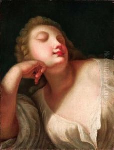 Busto Di Giovane Donna Addormentata by Pietro Antonio Rotari