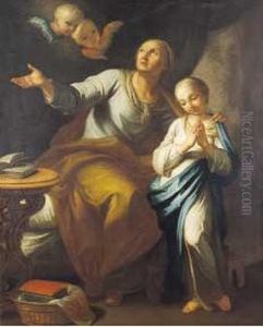 L'educazione Della Vergine by Pietro Antonio Rotari