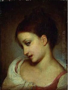 Portrait De Jeune Fille En Buste by Pietro Antonio Rotari