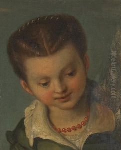 A Study Of The Head Of A Young Woman