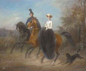 Out riding by Alfred Dedreux