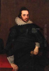 Portrait of a bearded gentleman by Anthonis Mor Van Dashorst