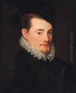 Portrait of a gentleman by Anthonis Mor Van Dashorst