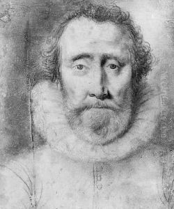 Portrait of a bearded man by Daniel Dumonstier