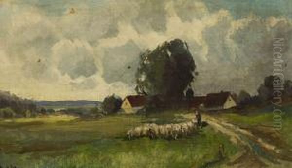 Schafer Mit Herde. - view 1