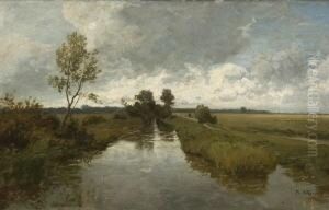 Weite Bachlandschaft