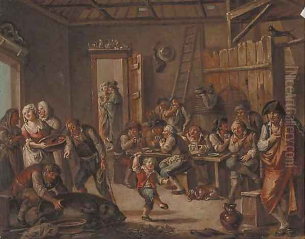 Merrymaking In A Tavern Interior - view 1