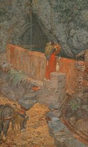 Brunnen In Spanien by Alexander Rothaug