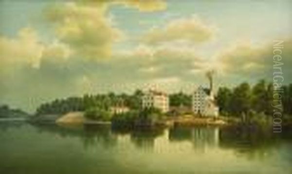 Kustlandskap Med Herrgard - view 1