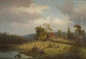 Hohassjor Vid Rod Stuga by Carl Abraham Rothsten