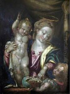 Virgin And Child With St. John