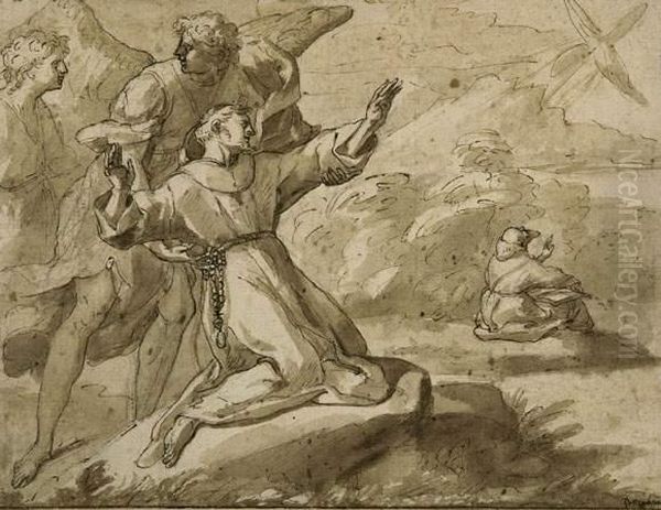 Die Stigmatisierung Des Franz Von Assisi. - view 1