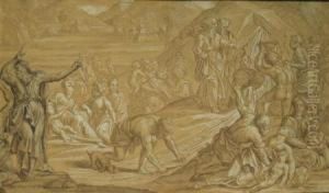Moses Striking The Rock