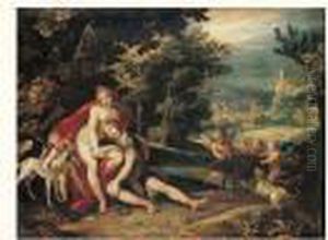 Diane Et Acteon by Johann Rottenhammer