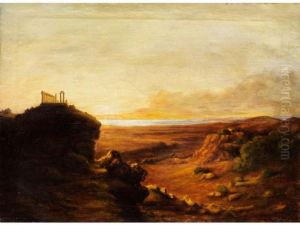 Sizilianische Landschaft by Carl Rottmann