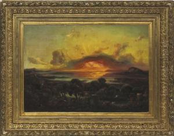 Sunset Over Epidourus - view 1