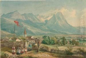Blick Auf Garmisch Und Partenkirchen.