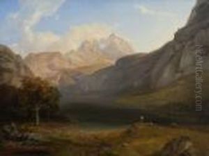 Obersee Mit Watzmann. Obersee Mit Watzmann.