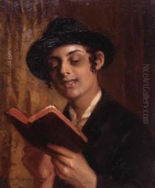 Yeshiva Student In A Prayer - view 1
