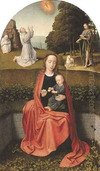 The Virgin and Child with the stigmatisation of Saint Francis of Assisi and Saint John the Baptist in the Wilderness - view 1