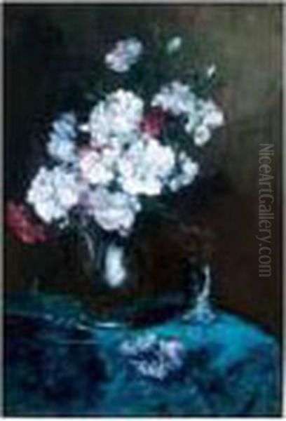 Vase De Fleurs Sur Un Entablement - view 1