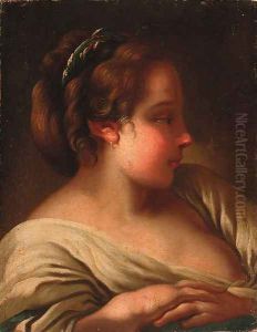 A young girl by Jean-baptiste Deshays