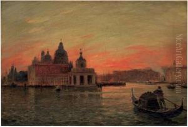 Vue De La Salute Au Soleil Couchant - view 1