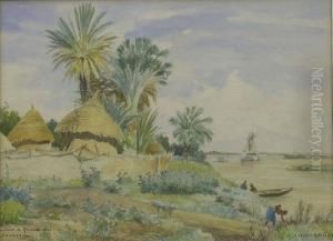 Villagede Richard Toll by Gaston-Marie-Anatole Roullet