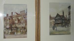 The Corner Of Ablewell And Upper Rushall Street; Harry Orton's Butcher's Shop by Charles Rousse