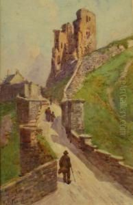 Scarborough Castle by Frank Rousse