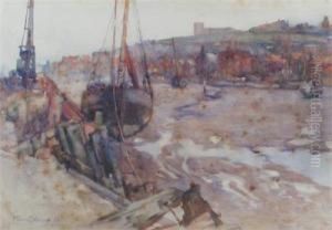 A Small Harbour At Low Tide A Small Harbour At Low Tide