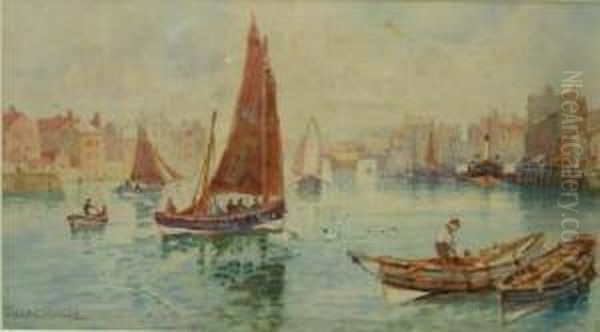 Fishing Boats In Whitby Harbour - view 1