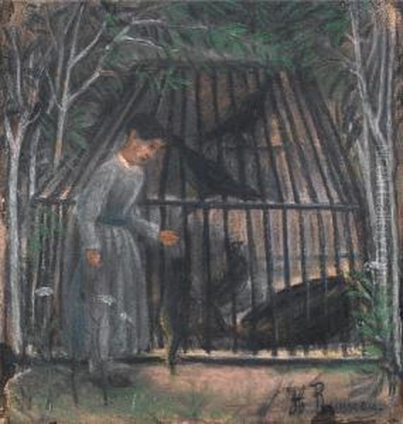 Jeune Fille A La Voliere - view 1