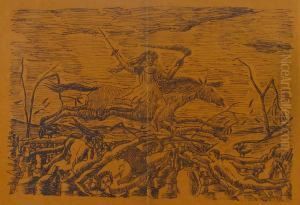 La Guerre. - Ou: Les Horreurs De La Guerre by Henri Julien Rousseau
