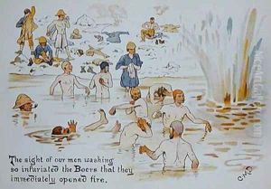 The sight of our men washing so infuriated the Boers that they immediately opened fire by Captain Clive Dixon