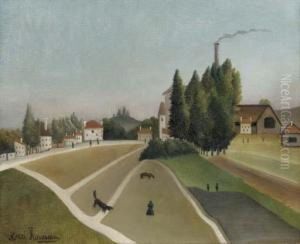 Paysage Avec Usine by Henri Julien Rousseau