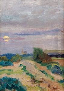 Leglise De Berck Ville by Charles Emmanuel Roussel